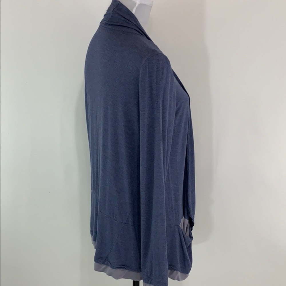 LOGO by Lori Goldstein heathered knit cardigan - Picture 2 of 6